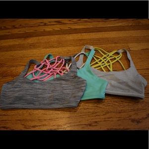 3 lululemon free to be bras